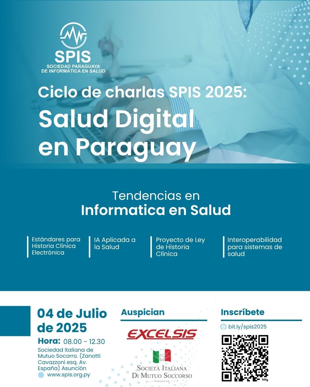 Charlas SPIS 2025: Salud digital en Paraguay